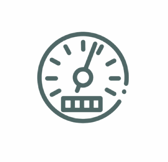 Icon of meter tracking labor hours.