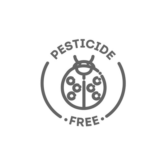 Pesticide free icon.